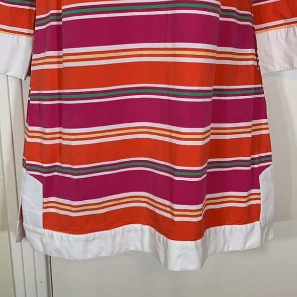 Tizzie Cotton Mini Striped Dress, S - Picture 6 of 11